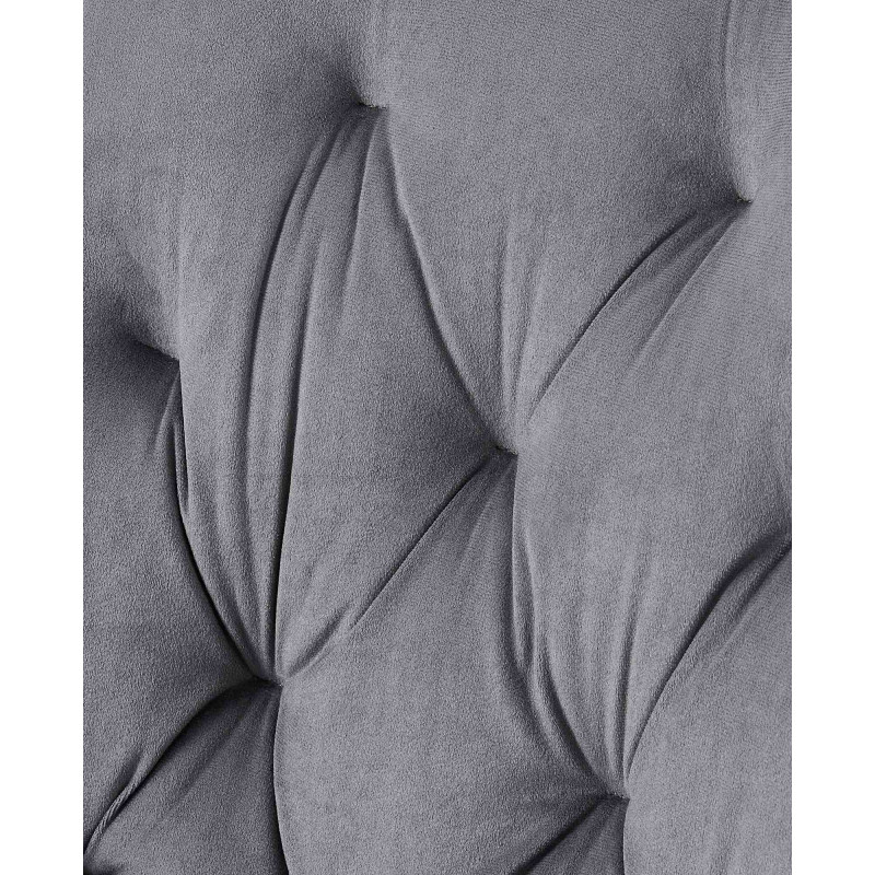 Lot de 2 chaises de salle à manger Wallace en velours gris foncé