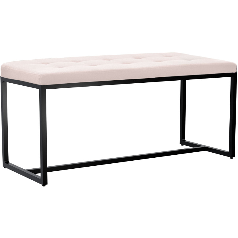 Banc en tissu Barci B crème