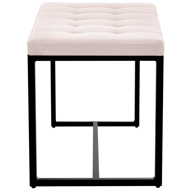 Banc en tissu Barci B crème