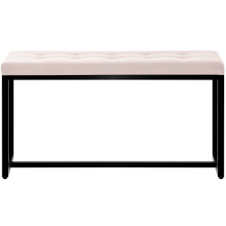 Banc en tissu Barci B crème