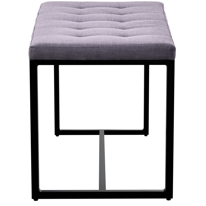 Banc en tissu Barci B gris foncé