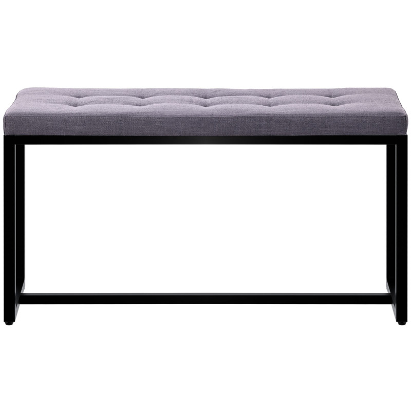 Banc en tissu Barci B gris foncé