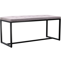 Banc en tissu Barci B gris