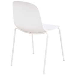 Lot de 2 chaises Hardin en blanc