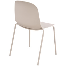 Lot de 2 chaises Hardin en gris clair