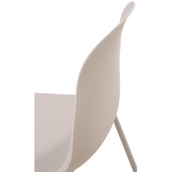 Lot de 2 chaises Hardin en gris clair