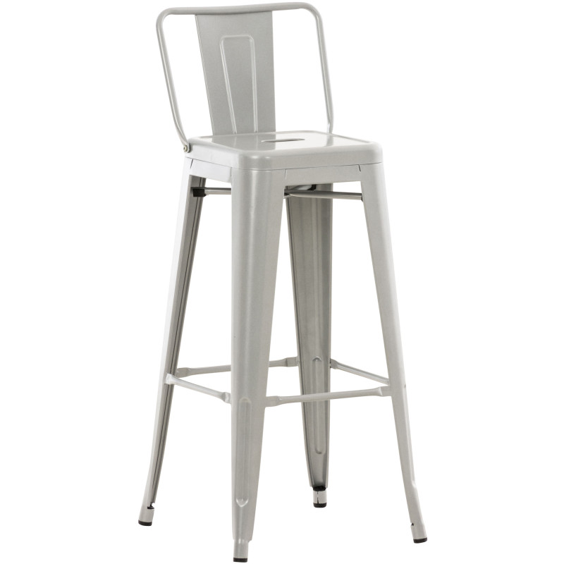Tabouret de bar Mason argent