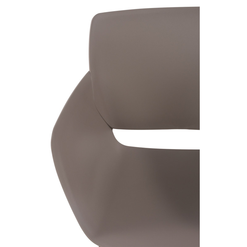 Lot de 2 chaises Alpena en taupe