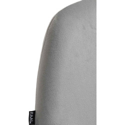 Lot de 2 tabourets de bar Braga en velours doré gris