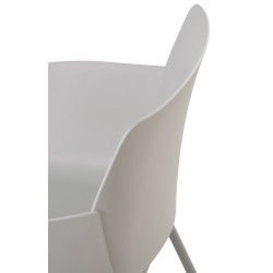 Lot de 2 chaises Alpena en gris clair