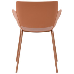 Ensemble de 2 chaises Alpena couleur terre cuite