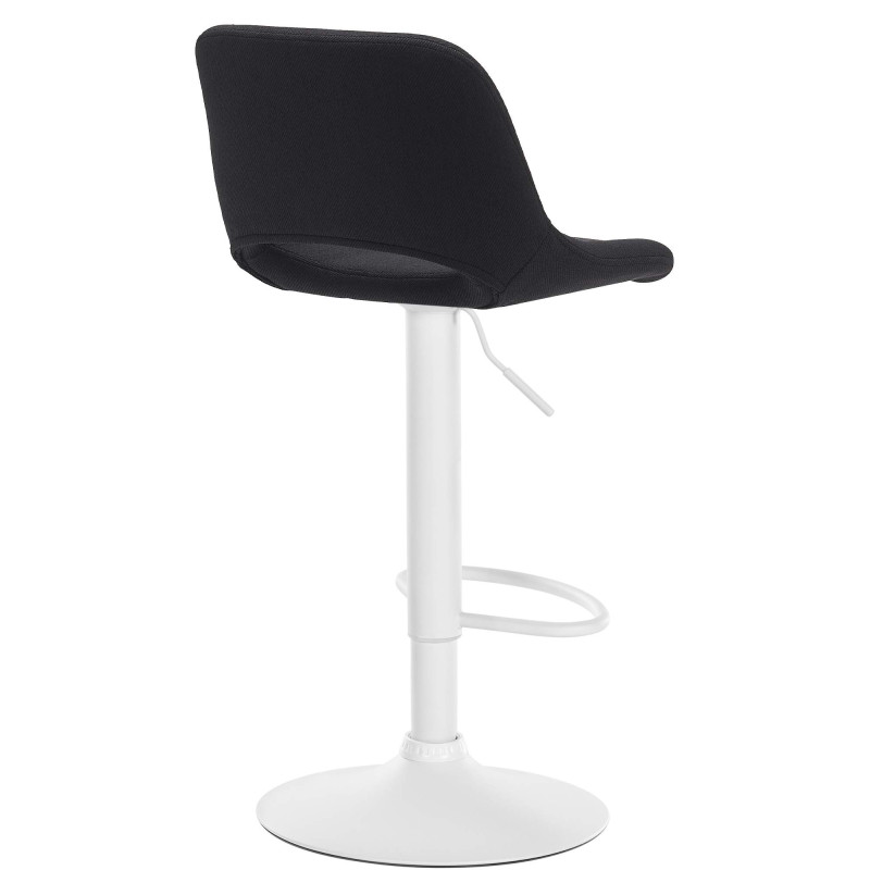 Lot de 2 tabourets de bar Camden en tissu noir