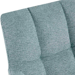 Chaise de salle à manger Jonah, tissu turquoise
