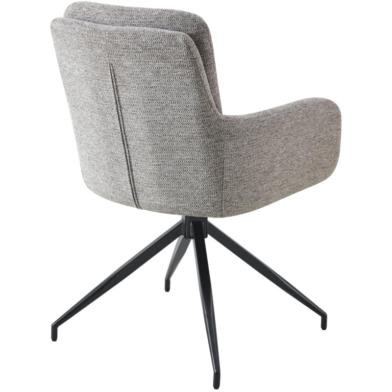 Chaise de salle à manger Pickett en tissu taupe