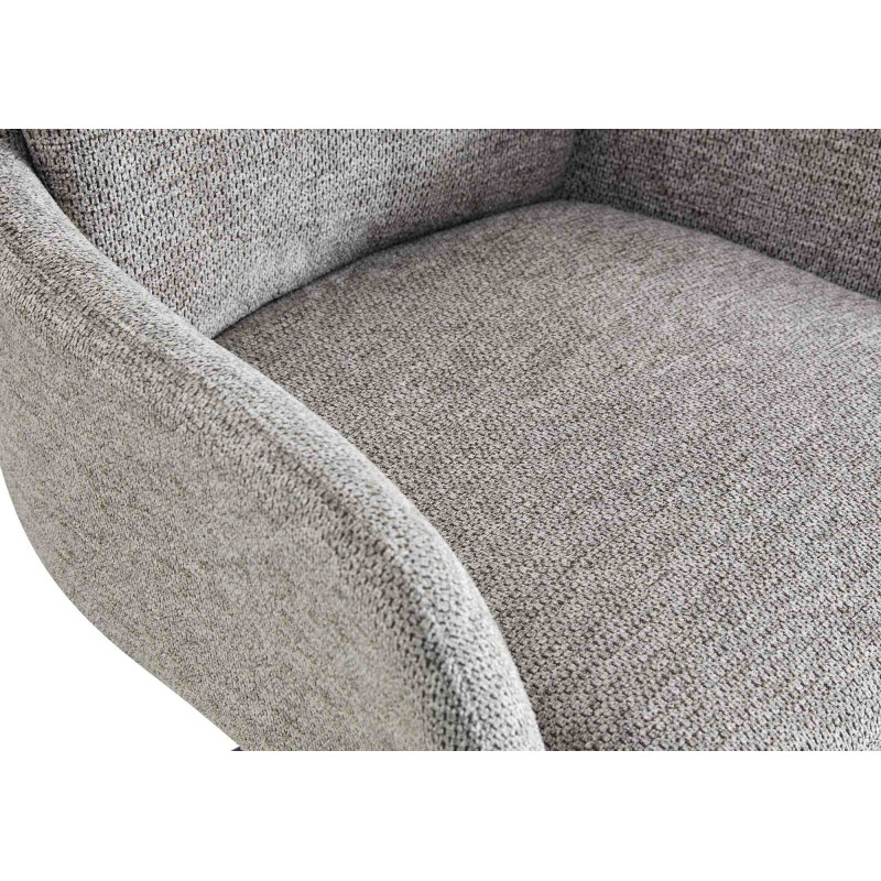 Chaise de salle à manger Pickett en tissu taupe