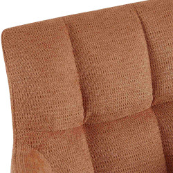 Chaise de salle à manger Jonah, tissu orange