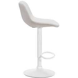 Lot de 2 tabourets de bar Camden en velours crème