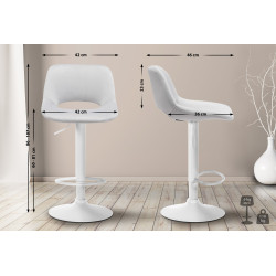 Lot de 2 tabourets de bar...