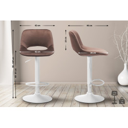 Lot de 2 tabourets de bar...