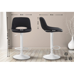 Lot de 2 tabourets de bar...