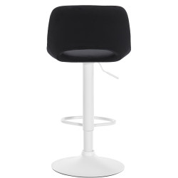 Lot de 2 tabourets de bar Camden en velours noir