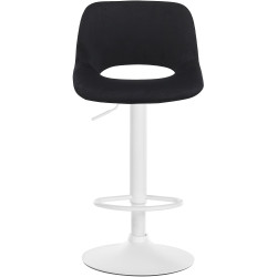 Lot de 2 tabourets de bar Camden en velours noir