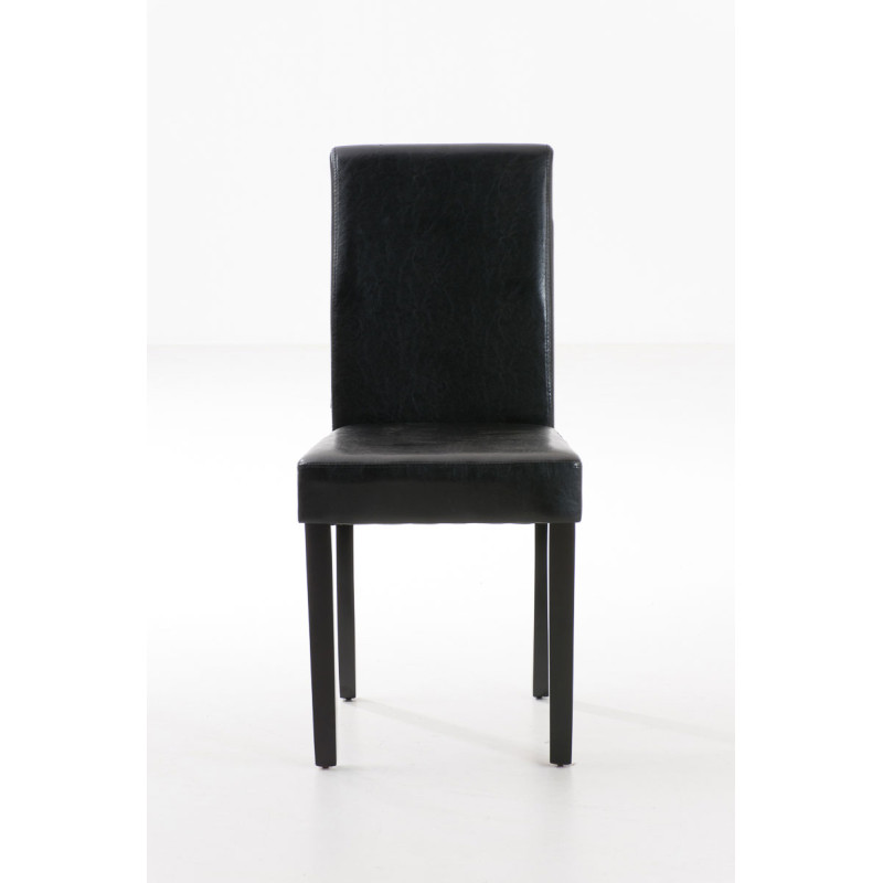 Chaise de salle à manger Ina marron foncé noir