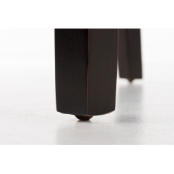 Chaise de salle à manger Ina marron foncé noir