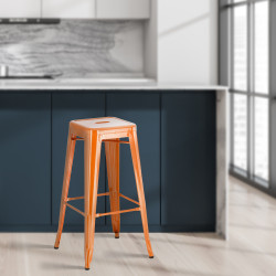 Tabouret de bar Joshua orange