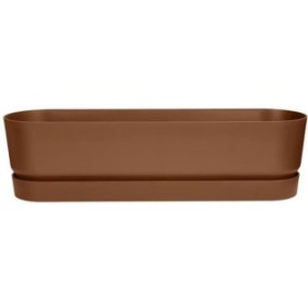 Planteur Ovale GREENVILLE - Plastique - Ш70 - Marron Glacé