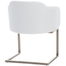 Chaise visiteur Magnus blanche