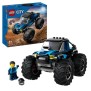 LEGO 60402 City Le Monster Truck Bleu, Jouet Camion Tout-Terrain et Minifigurine de Conducteur, Cadeau Enfants