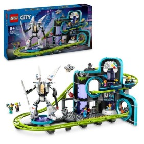 LEGO City 60421 Le parc d'attractions de Robot World - Jeux de fete foraine enfant 8 ans