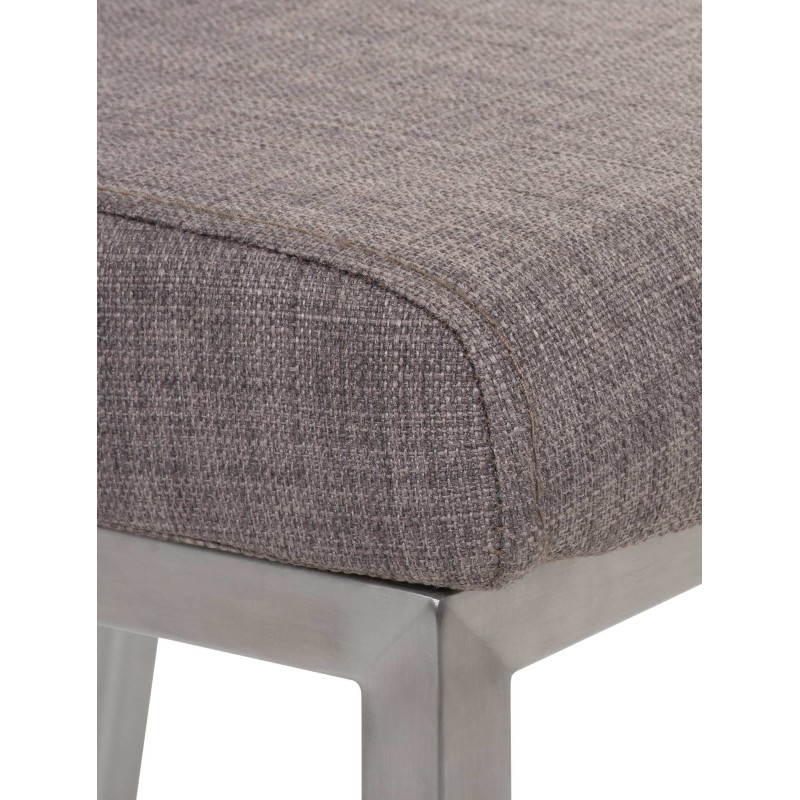 Chaise de salle à manger Colmar TISSU gris