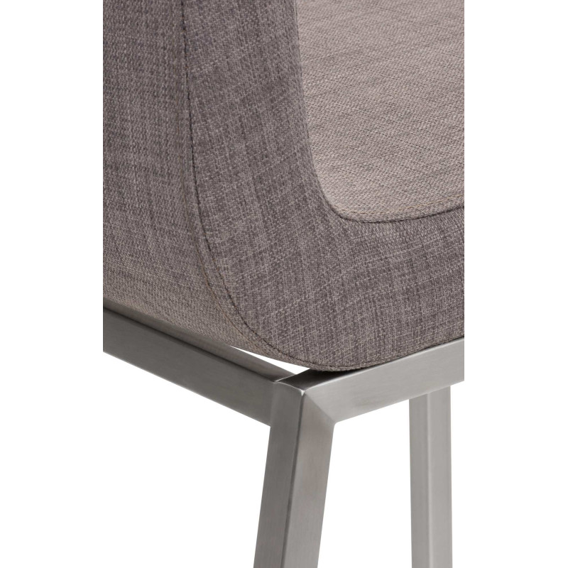 Chaise de salle à manger Colmar TISSU gris