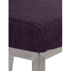 Chaise de salle à manger Colmar TISSU violet