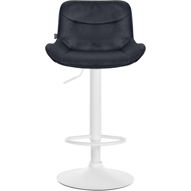 Lot de 2 tabourets de bar en velours Vonore noir
