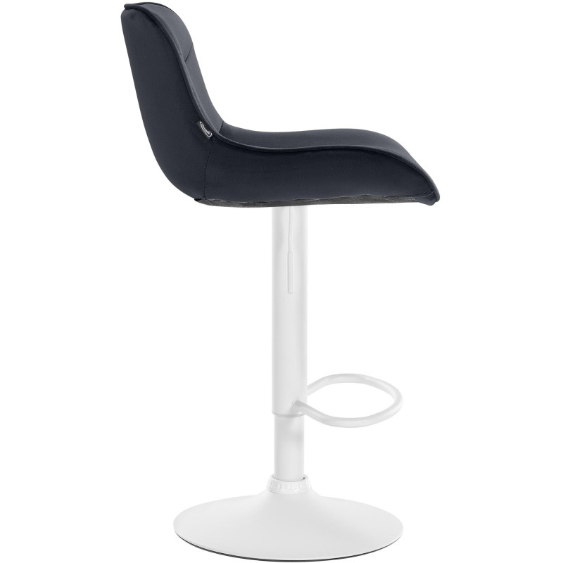 Lot de 2 tabourets de bar en velours Vonore noir