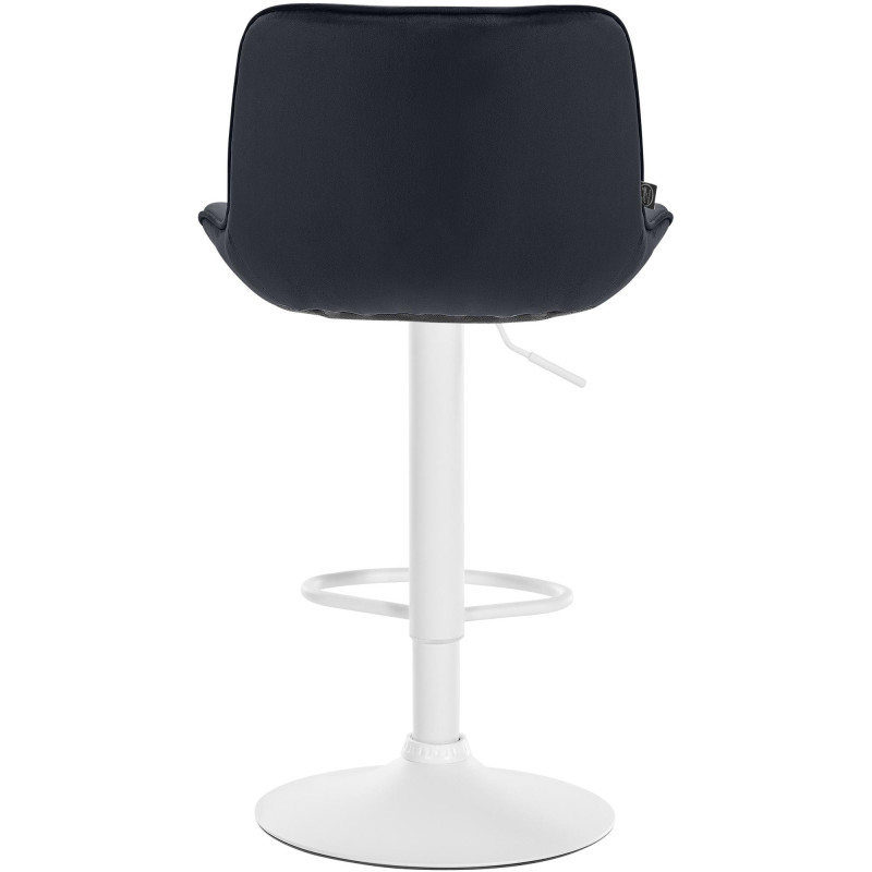 Lot de 2 tabourets de bar en velours Vonore noir