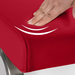 Chaise de salle à manger Belfort rouge