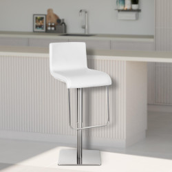 Tabouret de bar Limon E blanc