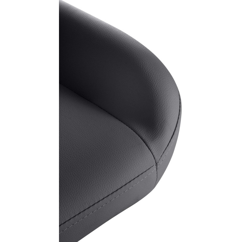 Tabouret de bar Braga Gold simili cuir noir