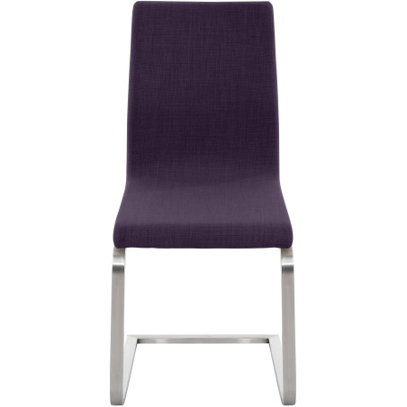 Chaise de salle à manger Belfort TISSU violet