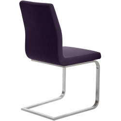 Chaise de salle à manger Belfort TISSU violet
