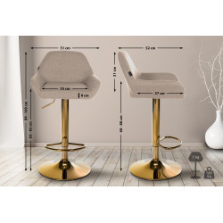 Tabouret de bar Braga en...