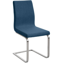 Chaise de salle à manger Belfort TISSU bleu