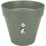 Pot De Fleurs Rond LOFT URBAN - Plastique - Percé - Réservoir - Avec roulettes - Ш40 - Vert