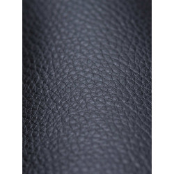 Lot de 2 tabourets de bar Foley en similicuir noyer/noir