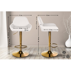 Lot de 2 tabourets de bar...