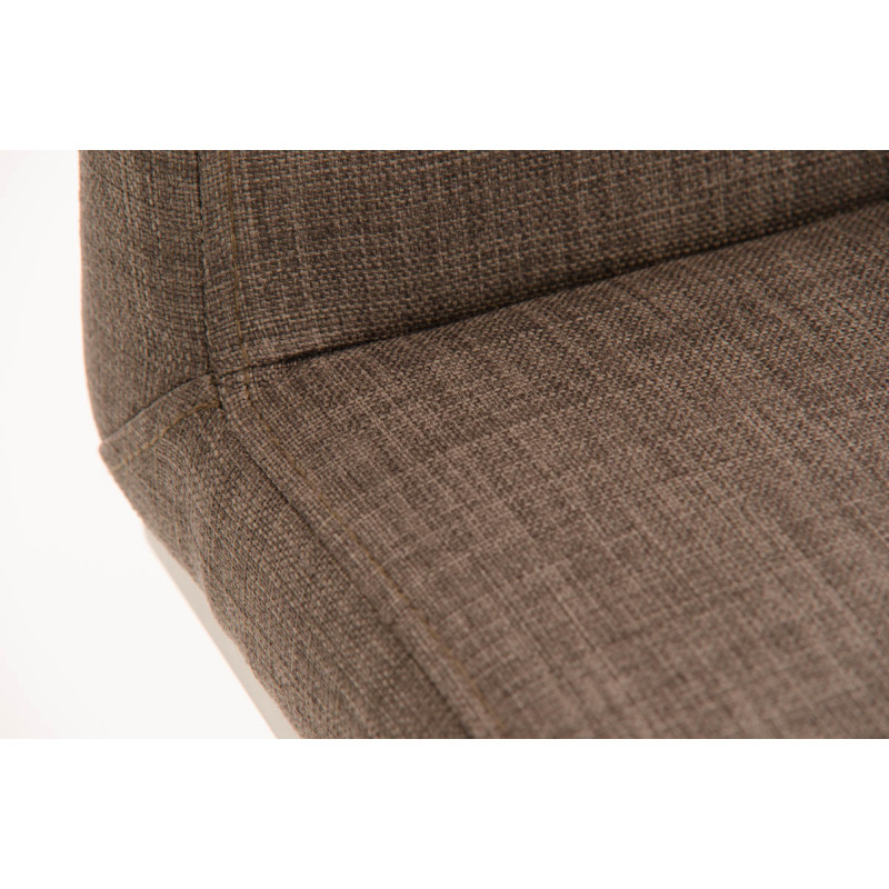 Tabouret de bar en tissu Panama E gris